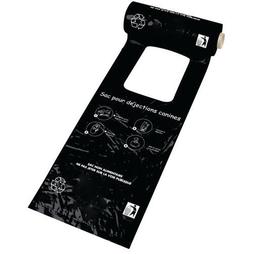 Sacs Avec Bretelles Pehd Noir - (10 X 200 Sachets)