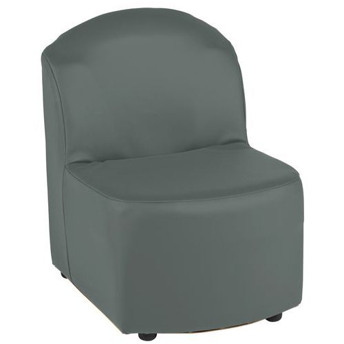 Chauffeuse Droite Bowling Déhoussable Pvc M1 Urban Cendre