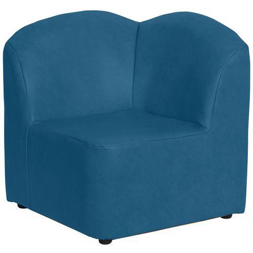 Chauffeuse Angle 90 Bowling Déhoussable Pvc M1 Urban Pétrole