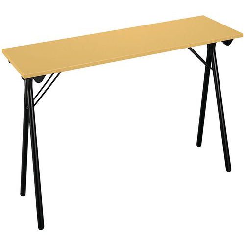 Table Pliante Stage 120 X 40 Cm Hêtre Pied Noir