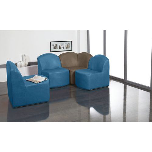 2 Chauff Dr+1 Angle Bowling Déhoussable Pvc M1 Urban Pétrole