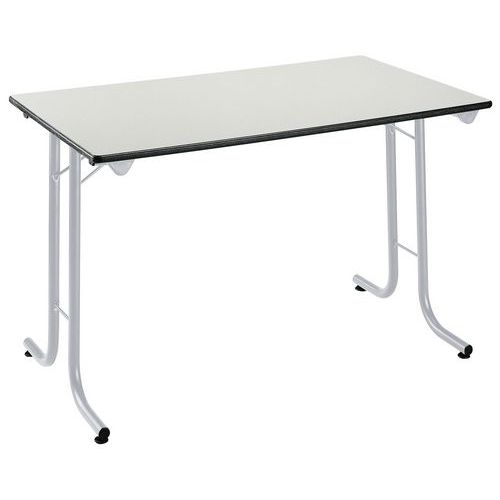 Table Pliante Modulaire 160 X 70 Cm Gris Pied Alu