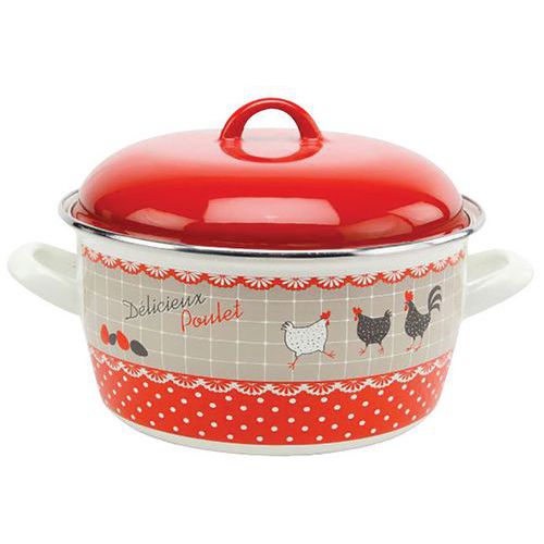 Faitout 20 cm avec couvercle - BAUMA - Poule Faitout 20 cm avec couvercle - BAUMA - Poule
