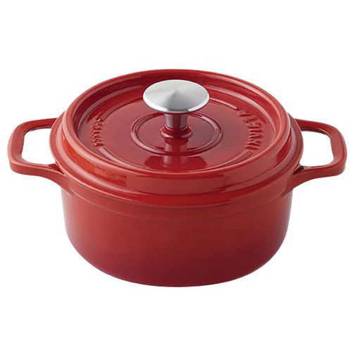 Cocotte En Fonte Ronde 20 Cm -invicta- Rubis