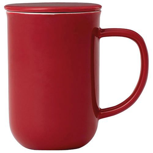 Tisanière 50 cl Porcelaine Rouge - SCANDINAVIA - Minima Tisanière 50 cl Porcelaine Rouge - SCANDINAVIA - Minima