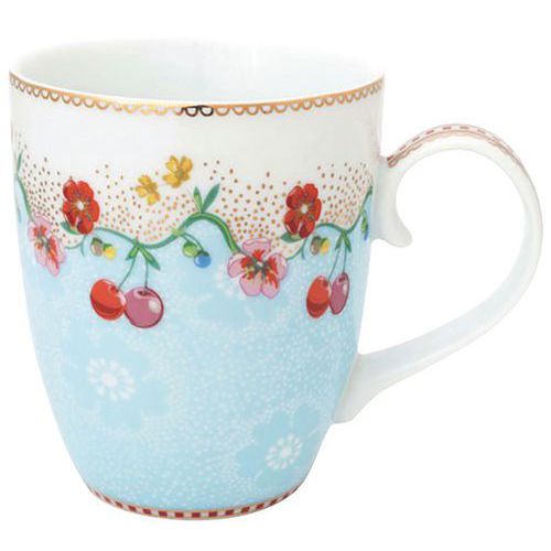 Grand mug 35 cl Cherry Bleu - PIP STUDIO - Floral 2 Collection Grand mug 35 cl Cherry Bleu - PIP STUDIO - Floral 2 Collection