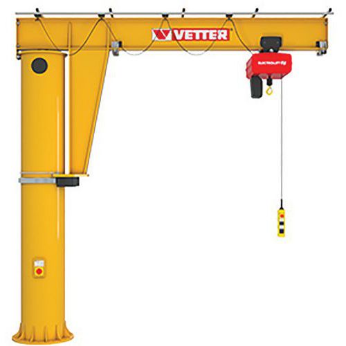 Potence sur fût 360° - Capacité 250KG, Portée 6M - Vetter - Vetter Krantechnik