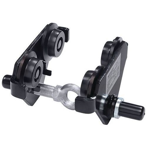 Chariot porte-palan manuel - Capacité 1000kg Largeur 165-305mm - Vetter Krantechnik