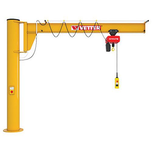 Potence surélevée sur fût - Capacité 1000KG, Portée 3M - Vetter Krantechnik