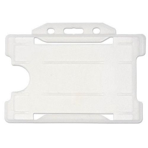 Porte-badge protection 1 face transparent horizontal - Idéal pour badge d'identification