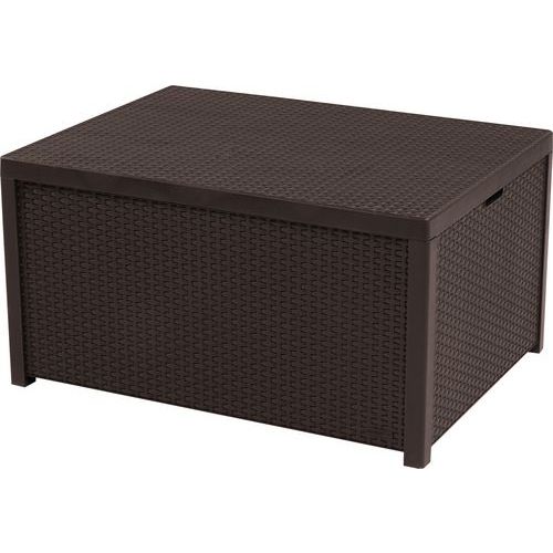 Table De Jardin Arica Avec Espace De Rangement Marron
