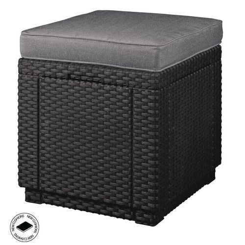Cube De Tabouret De Jardin Graphite