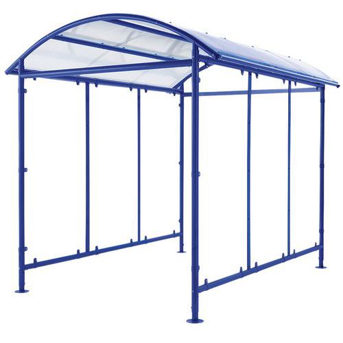 Abri Couloir Pour Deux Roues - Bleu - Mottez