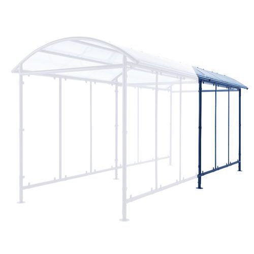 Abri Couloir Pour Deux Roues - Extension - Bleu - Mottez