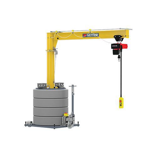 Potence mobile - Capacité 125KG, Portée 4,5M - Vetter Krantechnik