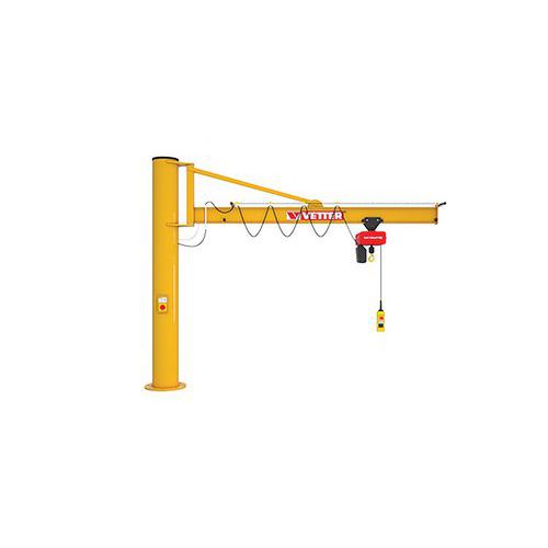 Potence sur fût triangulée - Capacité 500 kg, Portée 5M - Vetter Krantechnik
