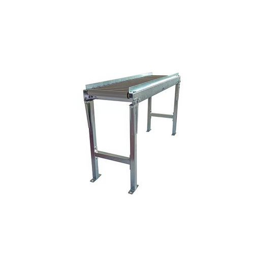 Somefi - Convoyeur Gravitaire à Rouleaux PVC - 2000x500mm - Pieds et Guides Inclus - Robuste et Pratique