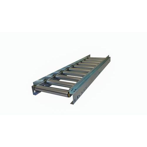 Somefi - Kit convoyeur à rouleaux acier 600x60x1000 avec guide - 1000mm longueur châssis - Robuste et fiable