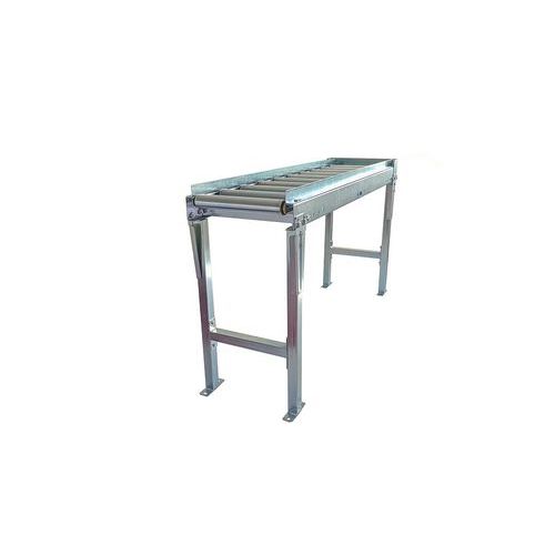 Somefi - Kit convoyeur gravitaire acier 600x150x1000mm avec pied, guide, butée - Charge 100kg - Rouleaux acier 50mm