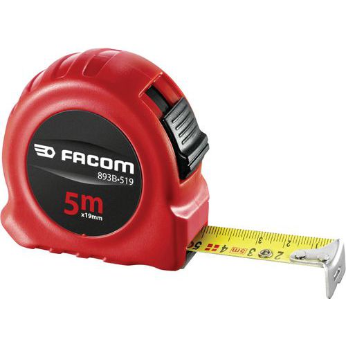 Facom 12 Mesure Avec Blocage, Ruban Nylon, Double Faces Facom