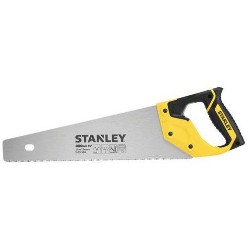 Stanley 1 Scie Égoïne Jetcut - Coupe Fine - Petite Section - Denture Fine