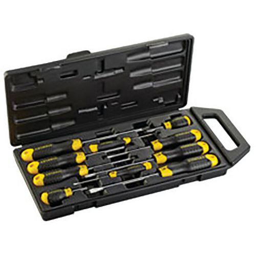 Stanley 1 Tournevis Cushion Grip - Jeu De 10 Pièces