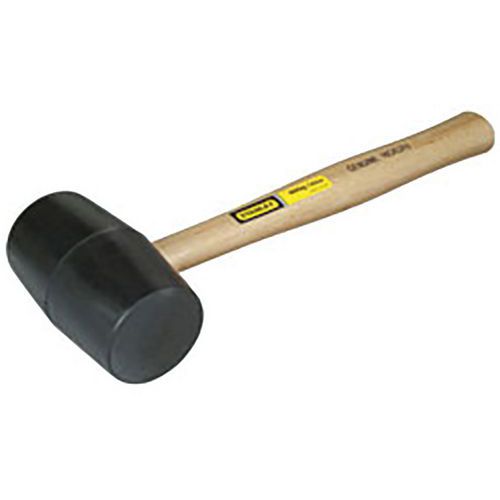 Maillet manche bois tête en caoutchouc diamètre 60 mm Maillet manche bois tête en caoutchouc diamètre 60 mm