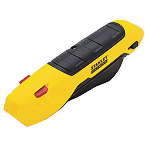 Stanley 1 Couteau De Sécurité Bimatière à Lame Gâchette Et Lame Auto-rétractable