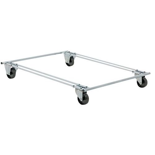 Plateau Roulant Pour Palette Standard 2 Fix 2 Pivo. Bleu