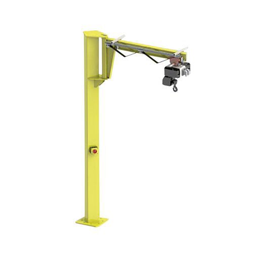 Hadef - Potence sur fût inversée 250kg - Portée 2m - Rotation 270° - Levage industriel