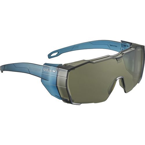 Bolle Safety - Surlunette SWIFT Fumée - Polycarbonate - Antirayures, Antibuée, Anti-UV - 39g - Éco-responsable
