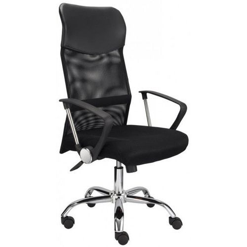 Chaise de bureau Ernest - Polypropylène Noir - Piétement Métal Noir - Confort Ergonomique