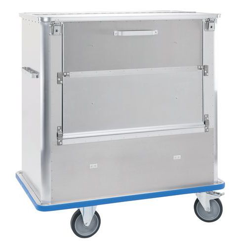 Chariot Conteneur Aluminium 1340x790x1475 + Pare-chocs