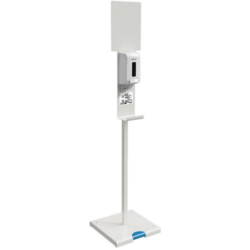 Station De Désinfection À Pédale Sanimains Blanc