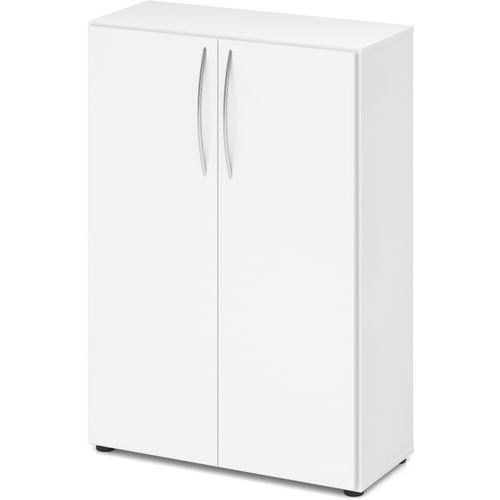 Armoire À Portes Basic-3 Niveaux-blanc-blanc
