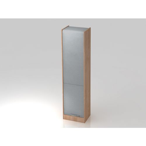 Armoire Rideau Verticale-5-50x40x2004cm-noyer-courbée