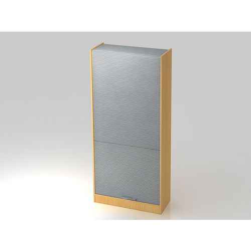 Armoire Rideau Verticale-5-90x40x2004cm-hêtre-courbée