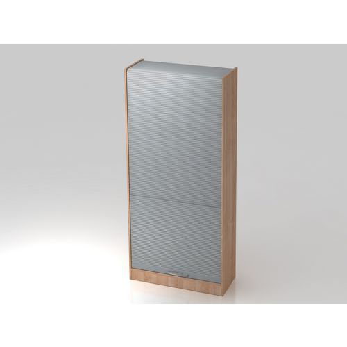 Armoire Rideau Verticale-5-90x40x2004cm-noyer-courbée