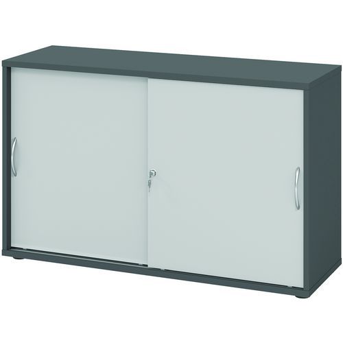 Armoire Portes Coulissantes - Courbées-2-graphite-gris