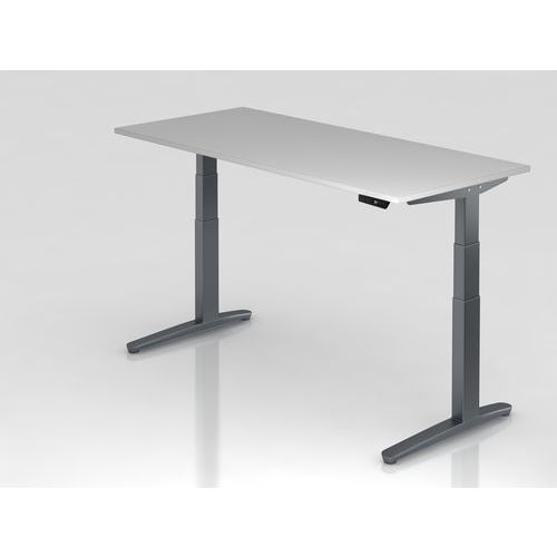Bureau Pieds Graphite Xbhm-180x80cm-gris-graphite