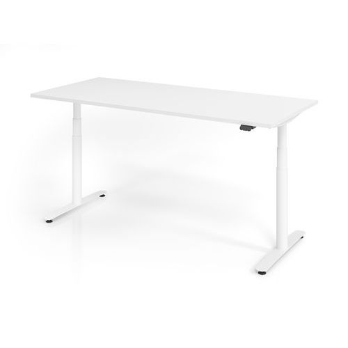 Bureau Assis-debout Série Xdlr-180x80cm-blanc-blanc