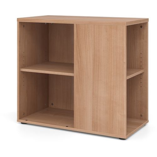 Hammerbacher - Caisson d'appoint pour table Noyer - 720x400x800 mm - 2 tablettes - Éco-responsable FSC