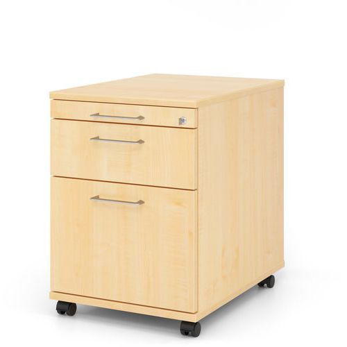 Caisson mobile archives avec poignées fil - P 58 cm - Hammerbacher