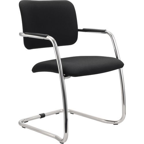 Lot de 2 - Chaise Cantilever - Noir