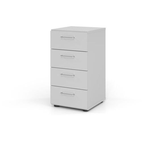 Hammerbacher - Étagère étroite 4 tiroirs Advanced - Gris - Bois MFC - 748x400x420 mm - Éco-responsable