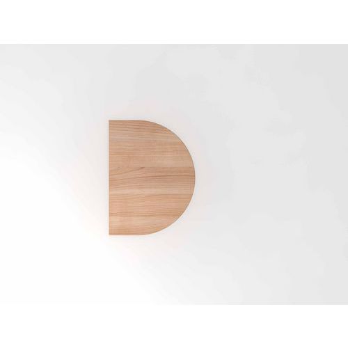 Extension De Bureau Support Double-60x80cm-noyer-argent