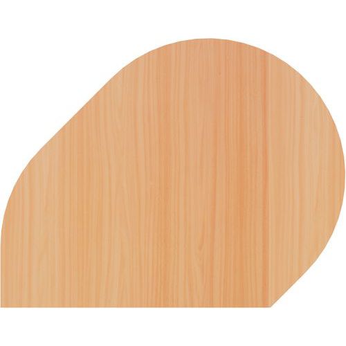 Extension De Bureau Support Double-80x103cm-hêtre-argent