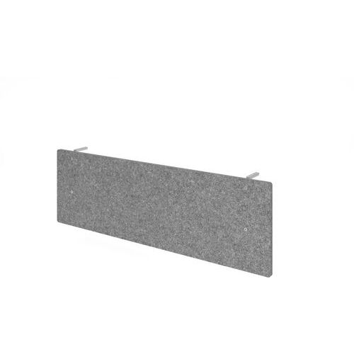 Hammerbacher - Panneau brise-vue antibruit sous bureau - 160 cm Gris Chêne Clair - Écran de séparation acoustique - M0