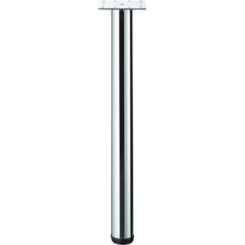Hammerbacher - Pieds d'appui chromé K - Jeu de 4 - Gris/Argent - 65 cm Hauteur - Bureau et Télétravail