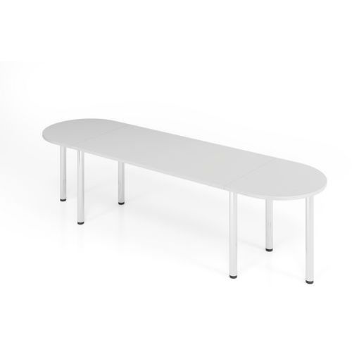 Table De Conférence En Set Série K-280x80cm-gris-chrome